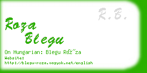 roza blegu business card